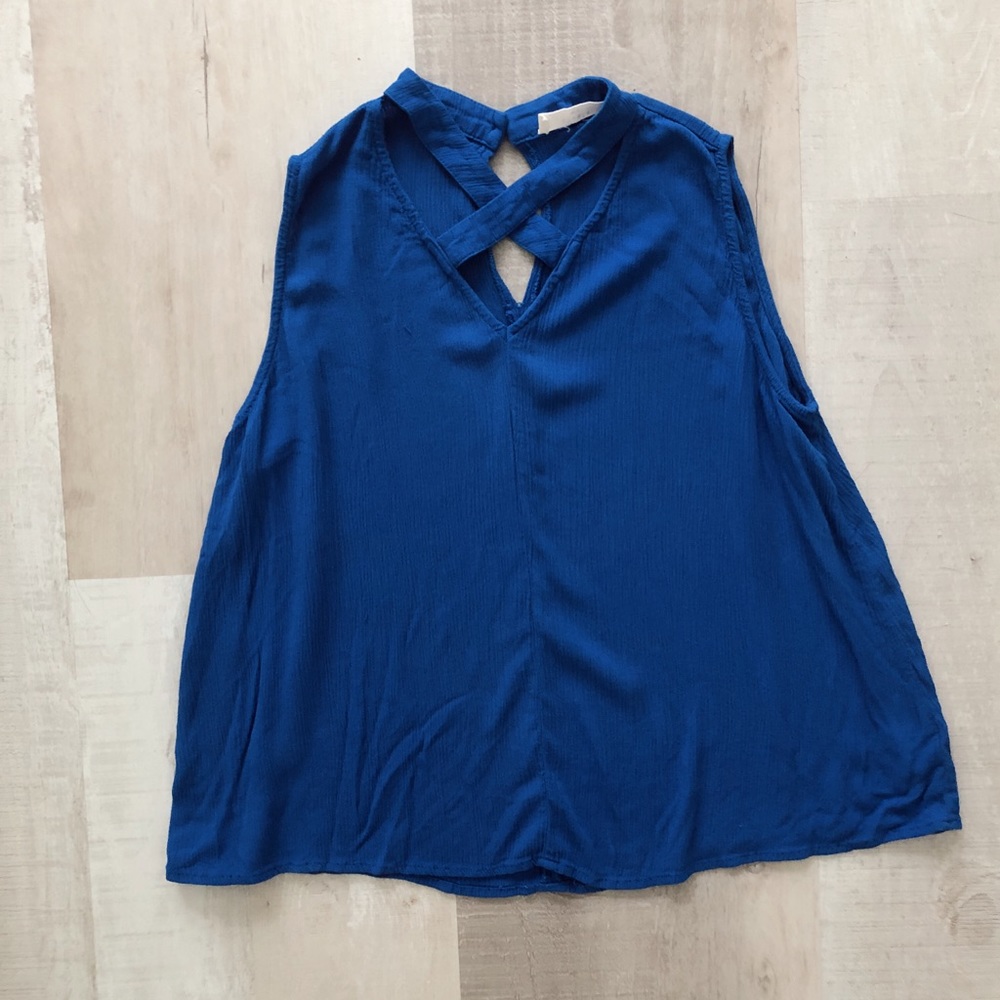 Blue tank top